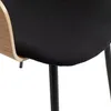Silla de comedor HVIDOVRE tela negro/roble en Roble/negro - Sillas, Uruguay | JYSK, vista 5 de 5