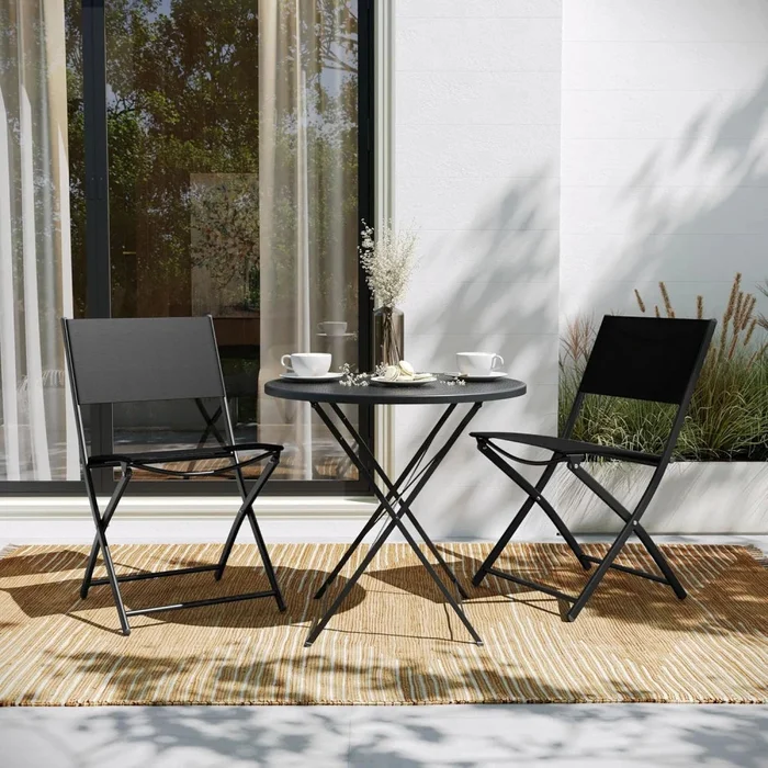 Silla de Textilita Plegable en Negro - Sillas, Uruguay | Ecowood, vista 2