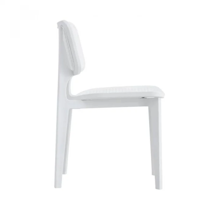 Silla Simil Rattan de polipropileno - Blanco en Blanco - Muebles para el exterior, Uruguay | Rústico Hogar, vista 2