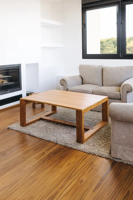 MESA RATONA ANDRÓMEDA 140x100 en Madera natural - Mesas de living, Uruguay | Fundamento Muebles