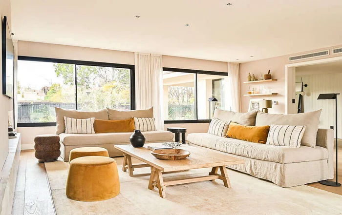 SILLON MANUELA 2.20 MTS - LINO CRUDO en Blanco - Sillones y sofás, Uruguay | La Iberica, vista 11