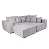 Sofá Modular Maia (4 módulos) - Tela Microfibra - 12074 (Ceniza) en Gris - Sillones y sofás, Uruguay | NYR, vista 6 de 6