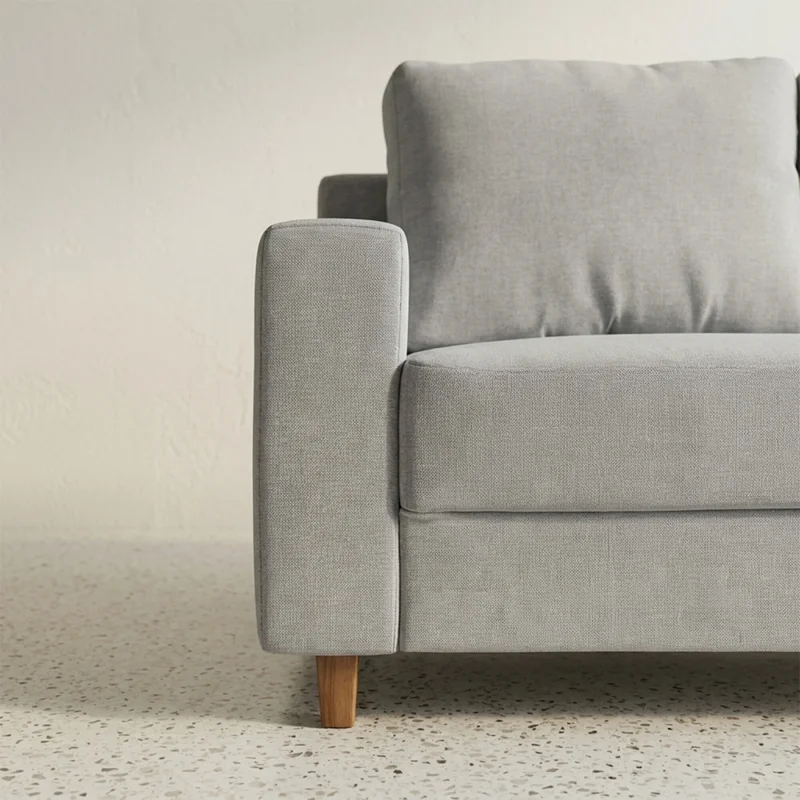 Rinconera Lucci - Tela Microfibra - Chaise derecho - Berlin 05 (Ceniza) en Beige - Sillones y sofás, Uruguay | Nyr, vista 6