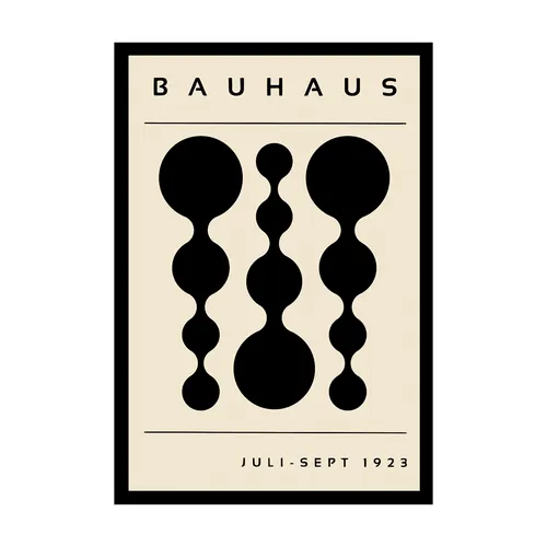Cuadro Bauhaus Marco Negro 40x60cm en Negro - Decoración de pared, Uruguay | Alta Gracia Deco