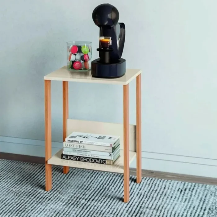 Mesa Auxiliar Industrial 100% Mdf - Linea Factory en Madera natural - Bibliotecas, Uruguay | Balton, vista 7