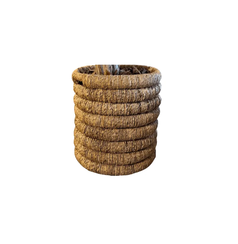 CANASTO CRAFTS TRENZADO ESPIRAL NAT en Madera natural - Canastos, Uruguay | Masinfinito Casa