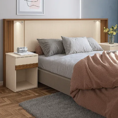 Respaldo BOURBÓN en Beige - Respaldos de cama, Uruguay | Palermo Casa Deco