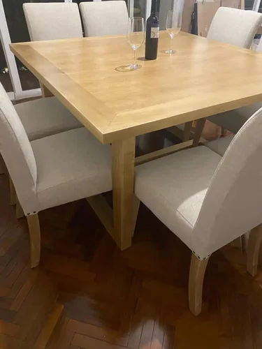 Juego Comedor Cuadrado 8 Sillas 140x140 Mesa Monaco Ozark A Eleccion en A Eleccion - Mesas de comedor, Uruguay | Ozark Home, vista 5