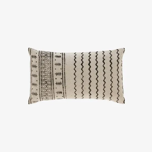 Almohadón Brafton 30 x 50 cm en Beige, Negro - Textiles, Uruguay | Kavehome