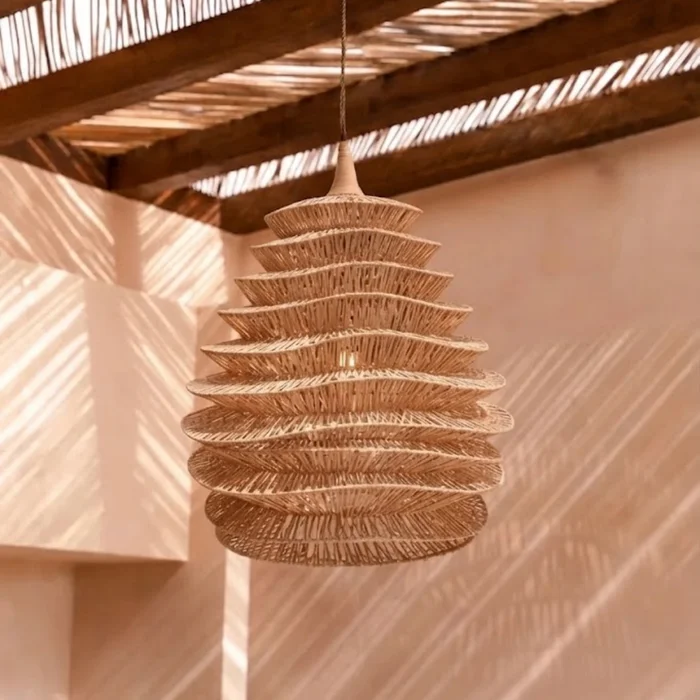 Lámpara Colgante de Ratán Zanafi | Casakos en Madera natural - Lámparas colgantes, Uruguay | Casakos