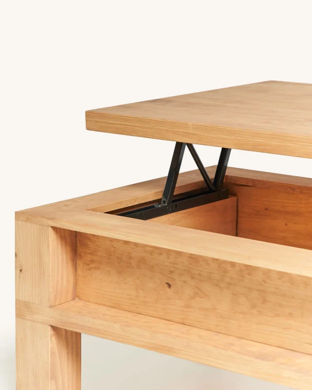 Mesa elevable Meike en Madera natural - Mesas de living, Uruguay | Tree House Deco, vista 9