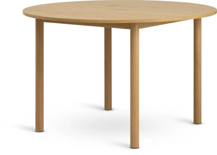 Mesa de comedor ALSTED Ø120 color roble en Madera natural - Mesas de comedor, Uruguay | JYSK