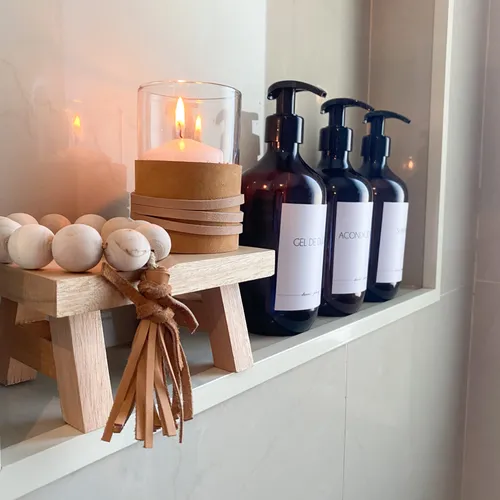 Kit decorativo con banquito, vela y decenario - Decoración, Uruguay | Dreams On Time