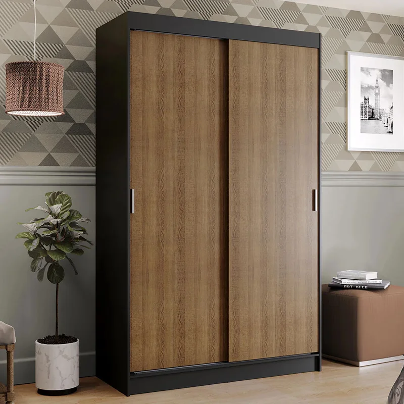Ropero Placar Tokyo de 2 puertas corredizas en Negro - Roperos y placares, Uruguay | Balton, vista 6