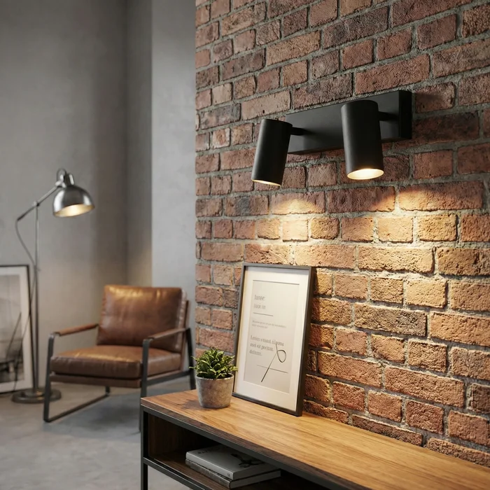 Aplique de Pared Orion Duo en Negro - Iluminación, Uruguay | La Perla, vista 2