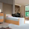 Cama 1 plaza - Madera Maciza con baúl - Flow Square en Multicolor - Dormitorio, Uruguay | Rústico Hogar, vista 4 de 5