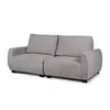 Sofá Carino (Retráctil) - Tela Microfibra - 2 cuerpos - Kruger 06-155 (Ceniza) en Gris - Sillones y sofás, Uruguay | NYR, vista 1 de 6