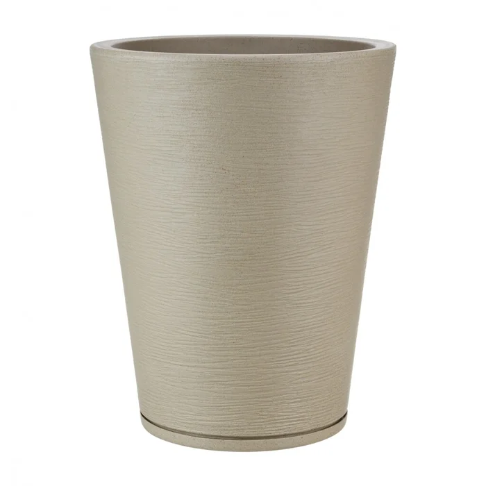 MACETA 38X57CM GENEBRA GRAPHITO EFECTO PIEDRA BEIGE en Beige - Macetas, Uruguay | Decohogar