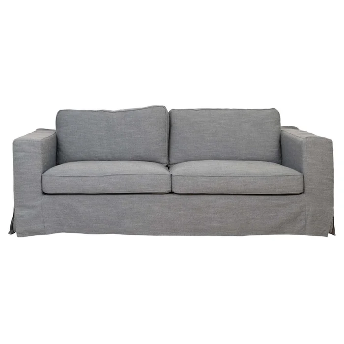 Sofá Con Funda Desmonttable 3 Cuerpos Tela-y-madera Gris Charlie en Gris - Sillones y sofás, Uruguay | Divino, vista 2