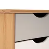 Mesa de Luz - 1 puerta - 1 cajón - Línea Nórdica - Roble/Gris Claro/Blanco en Multicolor - Mesas de luz, Uruguay | Rústico Hogar, vista 3 de 5