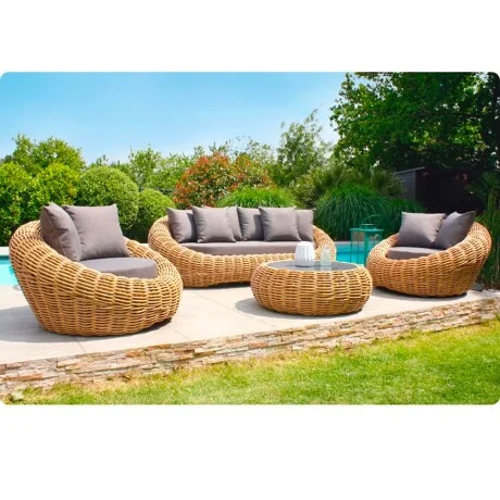 Juego de jardin Mykonos en Beige - Muebles para el exterior, Uruguay | La Cueva Muebles, vista 11