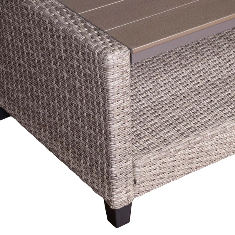 Set De Living Exterior Rattan-sintetico Natural-beige Cozumel en Madera natural - Muebles para el exterior, Uruguay | Divino, vista 5