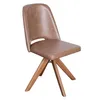 Silla De Oficina Madera-y-pu Marron Hera en Beige - Escritorios y sillas de escritorio, Uruguay | Divino, vista 2 de 6