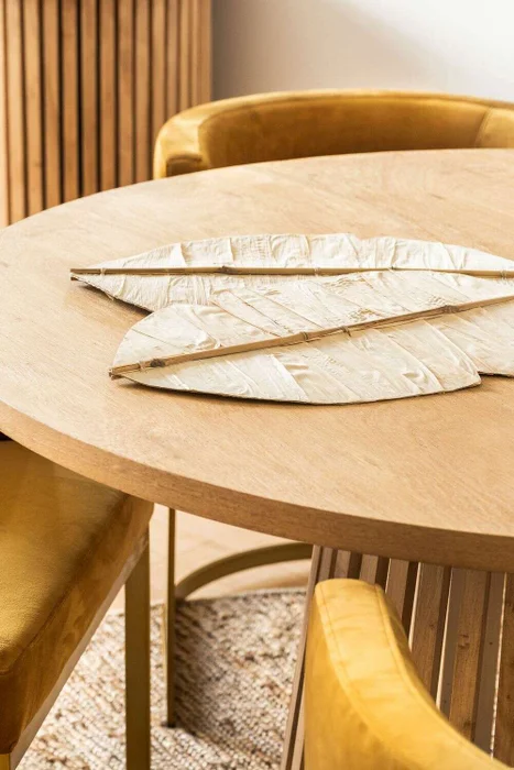 PALMA PARA PARED - BAMBOO Y FIBRAS en Madera natural - Decoración de pared, Uruguay | La Iberica, vista 7