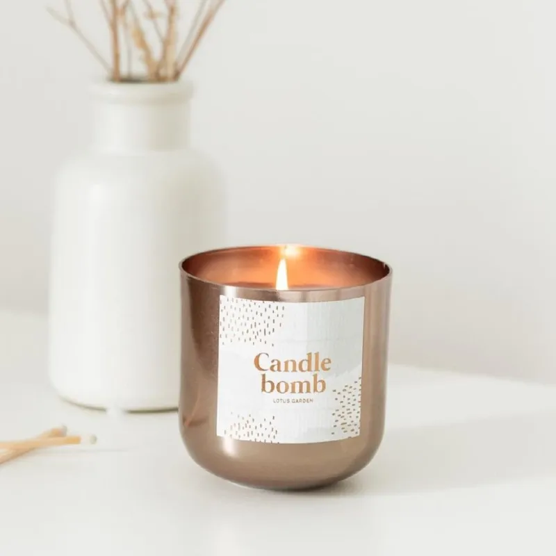 Vela Candlebomb, lotus garden en Marrón - Velas y Portavelas, Uruguay | Soho Deco