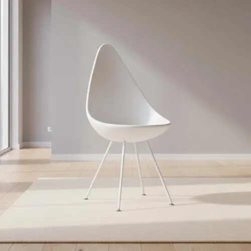Silla De Comedor Pp-y-metal Blanco Drop en Blanco - Sillas, Uruguay | Divino