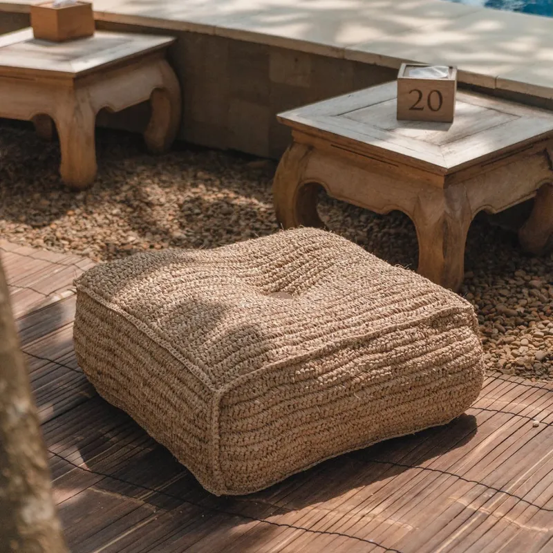 Puff Zoko en Beige - Butacas, banquetas y puffs, Uruguay | Casakos