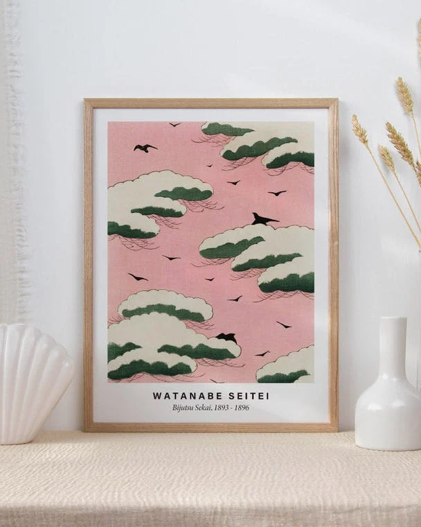 Watanabe Seitei - Pink Sky en Rosa - Láminas, Uruguay | La Cuadrería, vista 4