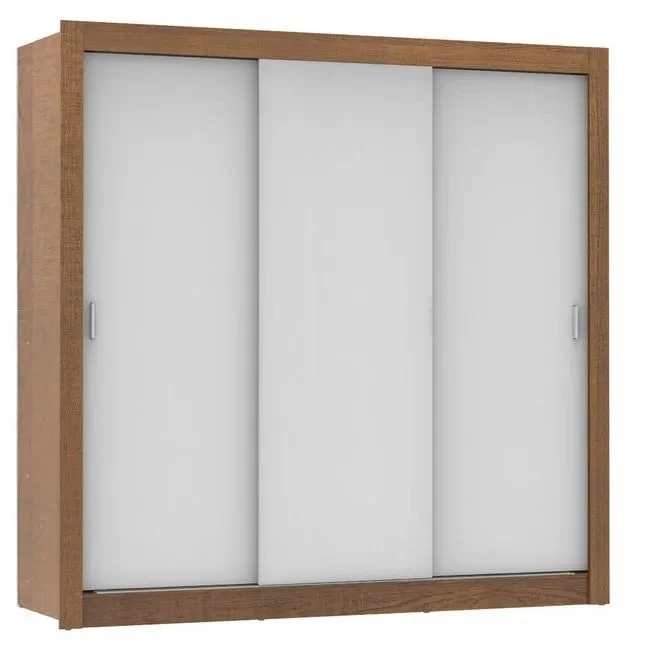 Ropero Placard Matrimonial Monaco 170CM Sin Espejo 3 Puertas Corrediza en Marrón - Roperos y placares, Uruguay | Balton, vista 13
