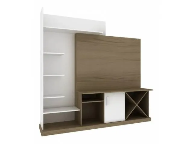 Rack para TV hasta 50" con respisa BLANCO - Muebles para TV, Uruguay | Que Sal Muebleria