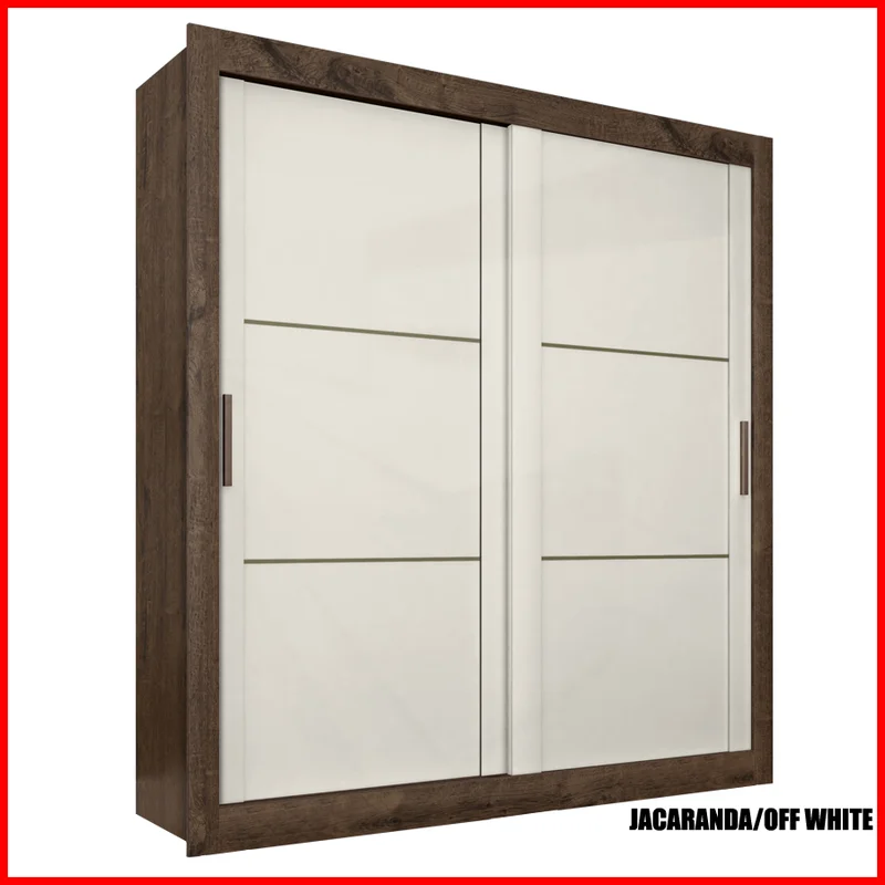 Placard 2 puertas de correr – Titanium 8720204 - Roperos y placares, Uruguay | Punto Unión, vista 3