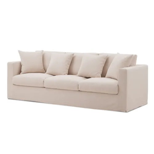 SOFÁ NEW MANANTIALES 240 LINO en Off-white - Sillones y sofás, Uruguay | Masinfinito Casa