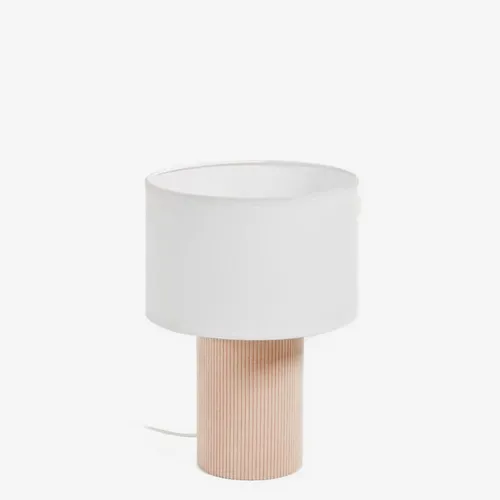 Lámpara de mesa Bianella - de pana beige en Beige - Lámparas de mesa, Uruguay | Kavehome
