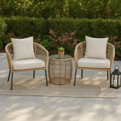 Juego de jardin Barcelona en Beige - Muebles para el exterior, Uruguay | La Cueva Muebles