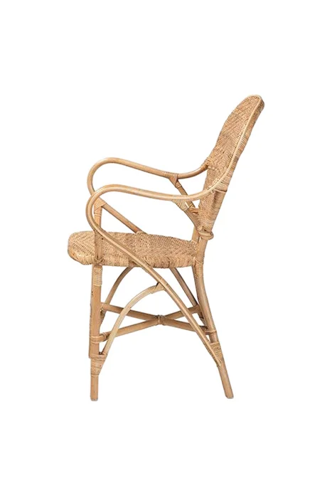 SILLA BISTRO RATTAN NATURAL C/BRAZOS 46X51X89H - Sillas, Uruguay | Vinibel, vista 2