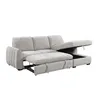 Rinconera Cama Thesi (C/Baúl) - Tela Microfibra - Chaise derecho - City 451 (Gris) en Gris - Sillones y sofás, Uruguay | NYR, vista 4 de 4