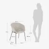 Silla Yvette - gris claro en Gris - Sillas, Uruguay | Kavehome, vista 9 de 9