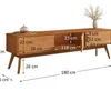 Rack TV 180CM Tivan - Madera Maciza - Muebles para TV, Uruguay | Balton, vista 5 de 10