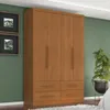 Ropero Maximus Plus 4 Puertas 4 Cajones - Cinamomo en Marrón - Roperos y placares, Uruguay | Rústico Hogar, vista 2 de 4