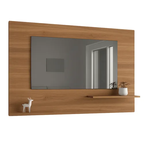 Panel para TV Lucerna con 2 Estantes - Marrón Manchester - Muebles para TV, Uruguay | Berna home