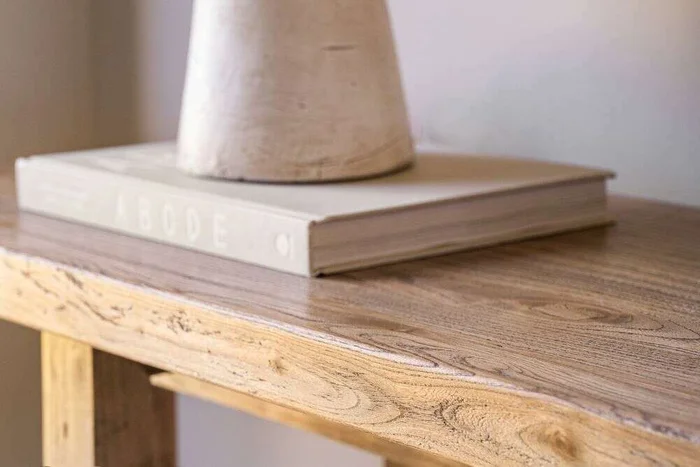 MESA DE ARRIMO / CONSOLA GEO - OLMO - 1.20 MTS en Madera natural - Bibliotecas, Uruguay | La Iberica, vista 24