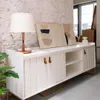 Rack Trendy 180 cm - Blanco (Pie Dorado) - Muebles para TV, Uruguay | Berna home, vista 2 de 3