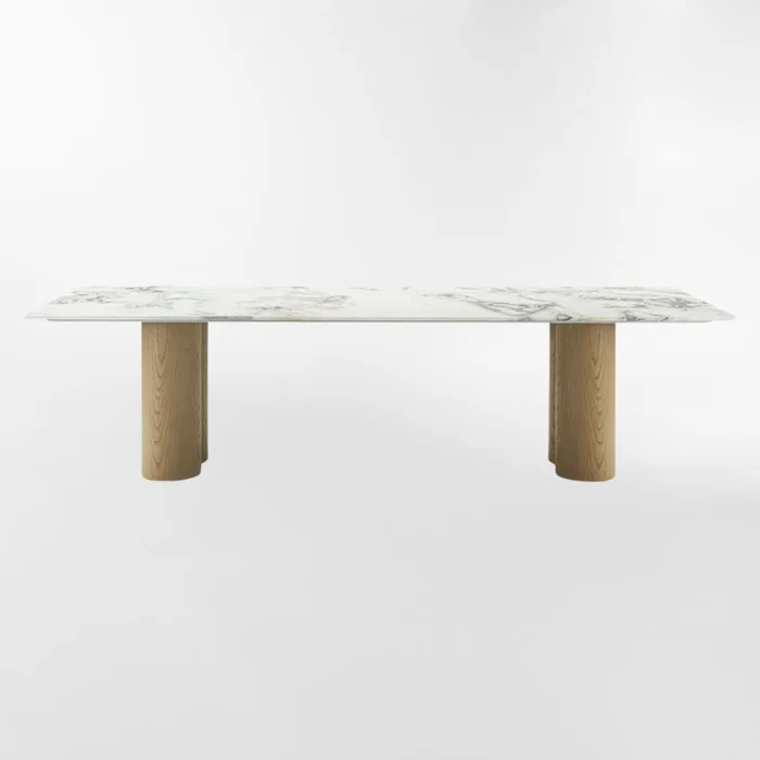 Mesa de comedor PISCO SOUR BLANCO RECTANGULAR en Blanco SKU - Mesas de comedor, Uruguay | Viasono, vista 2