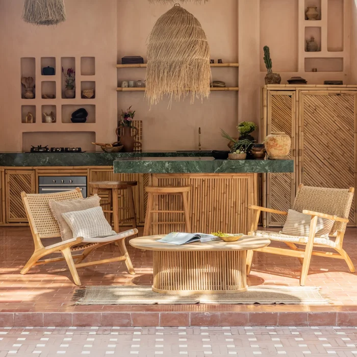 Mesa de Centro de Teca Nara | Casakos Uruguay en Madera natural - Mesas de comedor, Uruguay | Casakos, vista 5