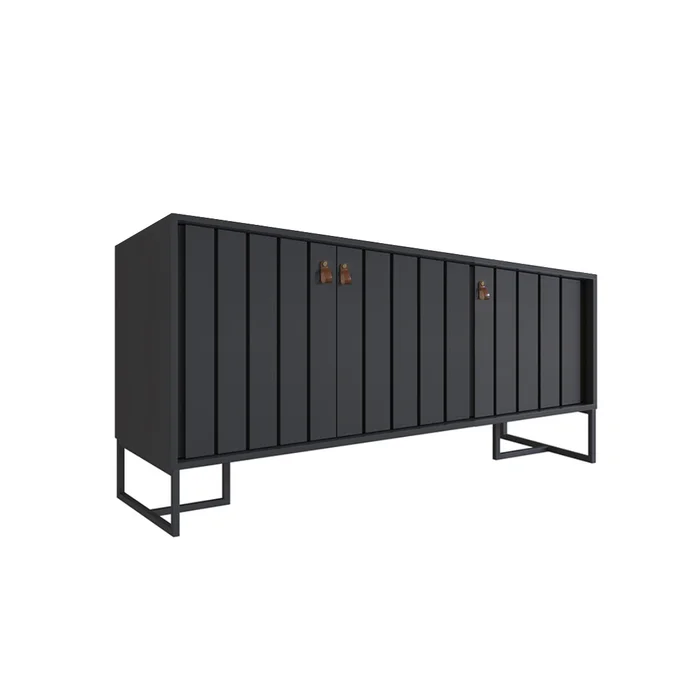 Aparador Trendy Negro (Pie Negro) 160 cm en Negro - Aparadores y recibidores, Uruguay | Berna home