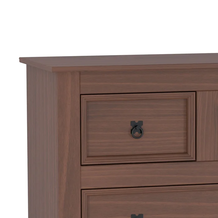 Aparador Comoda Cajonera Linea Mexicana 4 Cajones Nogal E1644 en Marrón - Muebles, Uruguay | Soy Hogar, vista 2